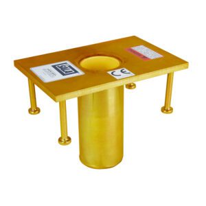 3M™ DBI-SALA® Confined Space Permanent Flush Floor Mount Sleeve Davit Mast Base 8512828, Stainless Steel