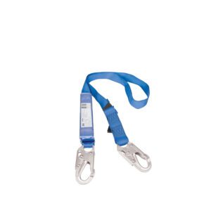 3M™ PROTECTA® FIRST Shock Absorbing Lanyard, Single Tail 1390066A, Blue and Yellow, 3 m