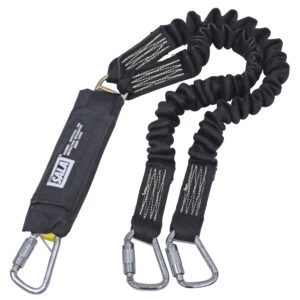 3M™ DBI-SALA® Force2™ Welders Elasticated Shock Absorbing Lanyard Z60204545NKE, Double Tail, Navy Blue