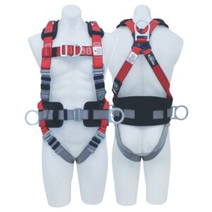 3M™ PROTECTA® PRO All Purpose Harness AB124XL, Red and Gray, Extra Large