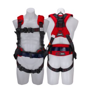 3M™ PROTECTA® P200 Miners Harness with Padding 1161685, Red and Black, Medium