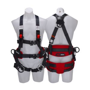 3M™ PROTECTA® X Tower Workers Harness with D-Rings 1161695, Red and Black, Extra Large, 1 EA/Case