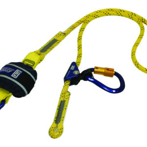 3M™ DBI-SALA® Force2™ Adjustable Shock Absorbing Kernmantle Rope Lanyard - Single Tail Z11206159R, Yellow with Black Fleck