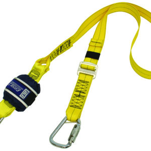 3M™ DBI-SALA® Force2™ Adjustable Shock Absorbing Webbing Lanyard Z11204545, Single Tail, Yellow
