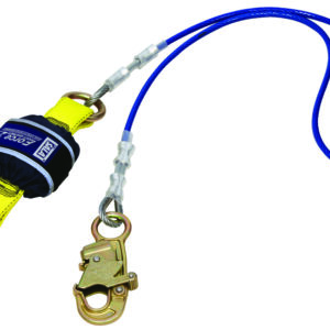 3M™ DBI-SALA® Force2™ Shock Absorbing Wire Cable Lanyard Z10200909WR, Single Tail, Blue, 2 m