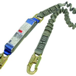 3M™ DBI-SALA® EZ-Stop™ Shock Absorbing Elasticated Webbing Lanyard Z90203636E, Single Tail, Gray
