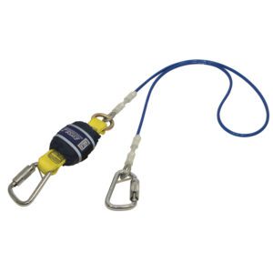 3M™ DBI-SALA® Force2™ Shock Absorbing Wire Cable Lanyard Z10204545WR, Single Tail, Blue