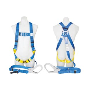 3M™ Protecta® P50  Industrial harness with Lanyard and Scaff Hook 1390064A, Blue and Yellow, Medium, 1 ea/Case