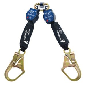 3M™ DBI-SALA® Nano-Lok™ Twin-Leg Quick Connect Self Retracting Lifeline 3101524, 1 EA/Case