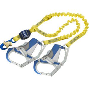 3M™ DBI-SALA® Force2™ Shock Absorbing Elasticated Lanyard Z10202580E, Single Tail, Yellow, 2 m