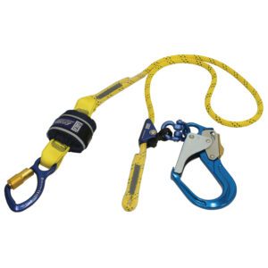 3M™ DBI-SALA® Force2™ Adjustable Shock Absorbing Kernmantle Rope Lanyard - Single Tail Z11206129R, Yellow with black fleck, 1 EA/Case