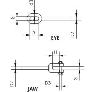 JAW AND EYE RIGGING SCREWS BS4429 - Image 3