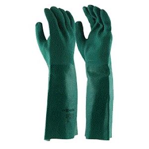 Green Double Dipped PVC Glove 45cm