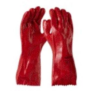Red PVC Glove 35cm - GPR194