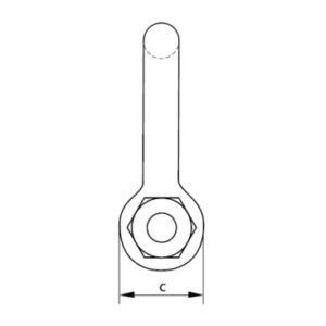 GREEN PIN BOW SHACKLE SAFETY PIN - Image 3