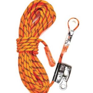 KERNMANTLE ROPE WITH THIMBLE EYE & ROPE GRAB