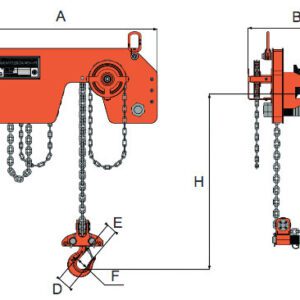 WH SS C4 QP Ultra Low Headroom Trolley Hoist - Image 3