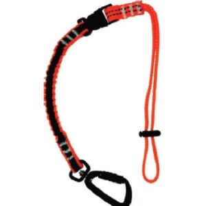 TOOL LANYARD WITH DOUBLE ACTION KARABINERS AND DETACHABLE TOOL STRAP