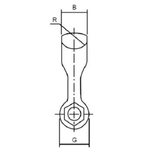 YOKE FORGED ALLOY WIDE BODY SHACKLE - Image 3