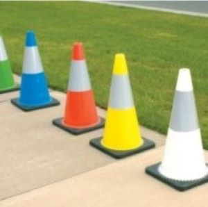 Reflective Coloured Cones